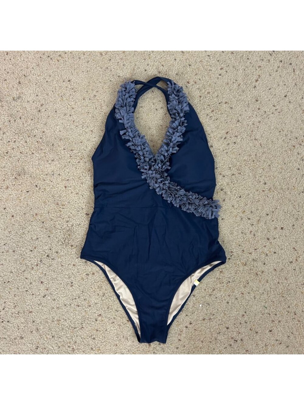 Summersalt Navy Blue Confetti 1 Piece Swim Suit Size 6 Women's